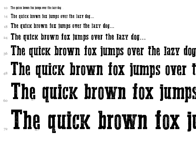 Western Bang Bang font waterfall